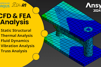 do cfd and fea analysis using ansys, abaqus and solidworks