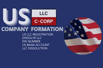 us llc registration, dissolve llc for non US resident ein tax id US bank account