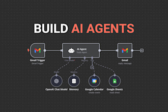 build ai agent, multi agent systems with n8n, zapier, or python, n8n ai agent
