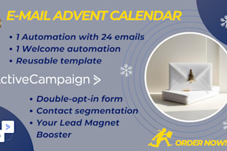 create email advent calendar automation with activecampaign