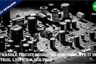 do circuit design analysis and simulate in ltspice, pspice proteus and multisim