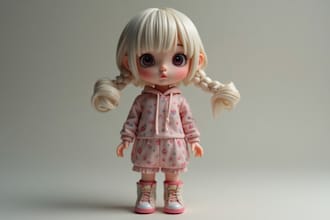 sculpt bjd toy, ball joint doll, articulated model, action figure,  3d printing
