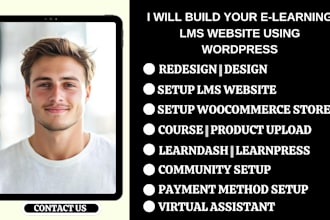 setup wordpress learndash website lms course upload buddyboss woocommerce store