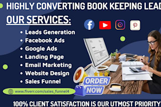 generate   accounting leads bookkeeping leads cpa tax finance leads sales