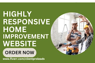 build home improvement website bathroom renovation kitchen remodeling funnel