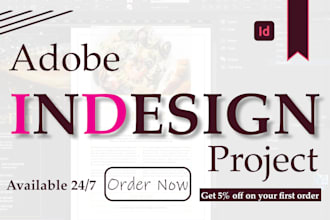do any adobe indesign project
