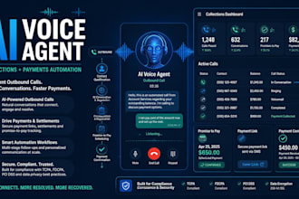 develop an outbound ai voice agent for debt collection and payments