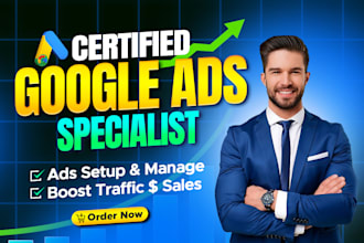 setup and optimize google performance max ads, search ads, shopping ads campaign