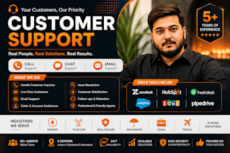 provide customer service customer support and chat support