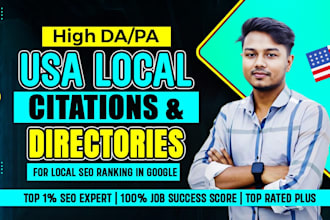do 250 top USA local citations for your businesses