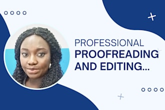 proofread and edit all english documents in any niche, with feedback in 24hrs