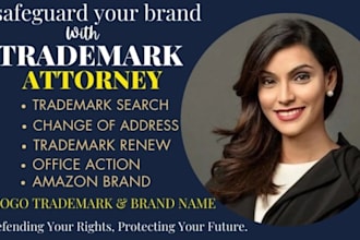 be attorney for trademark registration, patent check, office action or renewal