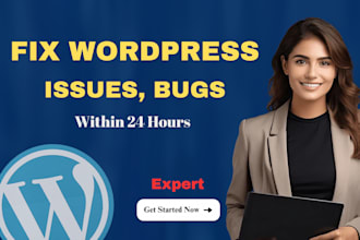 fix wordpress issues critical error bugs, divi website, elementor pro expert