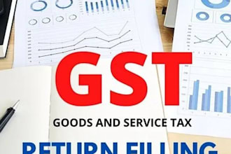 do gst returns filing,gst registration, annual returns and gst related all work