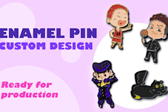 design custom enamel pin ready for production