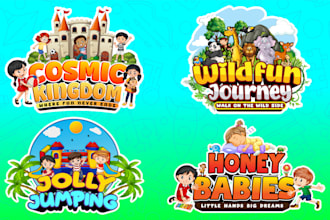 design  daycare, childcare , toyshop , babyshop and educational logo