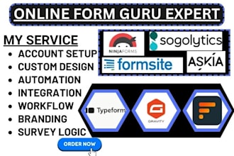 setup typeform gravity form ninja form sogosurvey formsite formaloo form askia