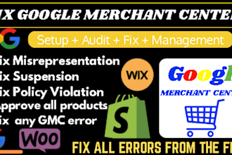 fix google merchant center misrepresentation issue, suspension and gtin issue