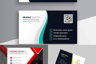 design digital business card, visiting card for your brand