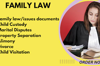 offer expert family law , child custody, property separation, alimony services
