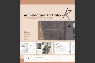 advice, review and edit your architecture portfolio