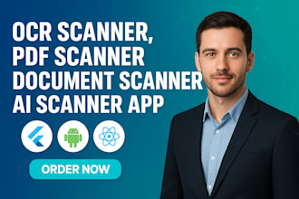 develop ocr scanner, pdf scanner, document scanner, ai scanner app using flutter