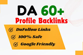 create high quality profile backlinks manually