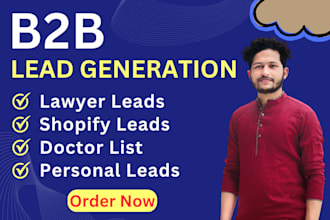 do b2b lead generation, lawyer lead, shopify lead, doctor list, personal leads