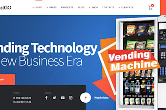 create a professional vending machine website, and atm website for your business
