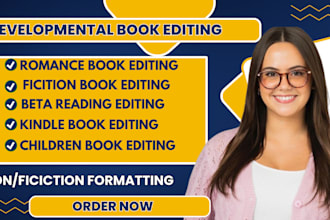 do book editing for fiction romance novel book, proofread, edit ebook formatting