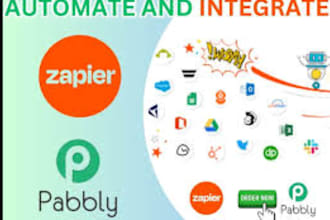 integrate apps with pabbly connect, make, zapier expert