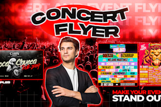 design custom music event flyers
