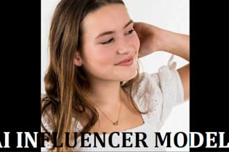 generate realistic ai influencer model for brand, instagram and onlyfans