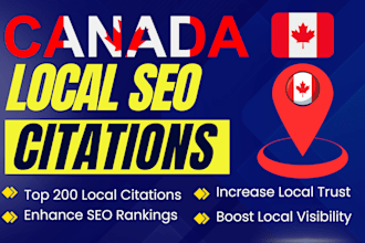 do top canada local citations and directory submission for google maps ranking