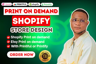 shopify print on demand, etsy pod store, shopify printful, printify, shopify pod