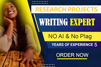 do research and summary writing, report writing, literature, review, case study