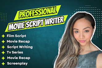 write movie script, screenplay, horror script, feature film, movie recap, scary