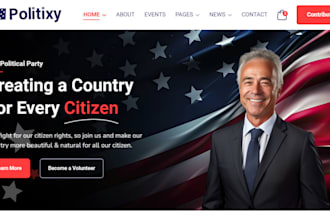 build political campaign website nonprofit website with donation functionality