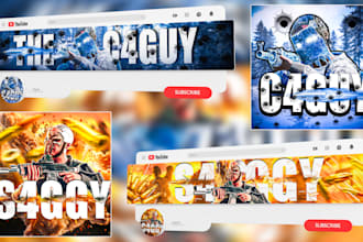 create banner,logo rust gaming for your channel youtube