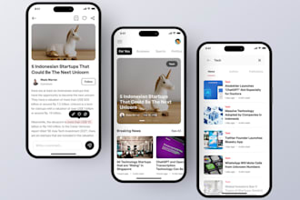 develop professional news app for android and ios users