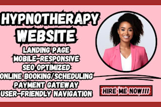hypnotherapy website therapy website wellness site design hypnosis website