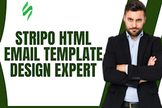 redesign editable email template HTML on stripo brevo,canva mailchimp