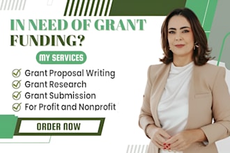 write grant proposal, grant research, grant application