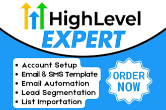 do gohighlevel sms email template campaign list importation lead tagging segment