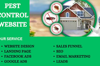 build fumigation website, pest control website, pest website, booking site