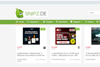 your deals on snipz in market germany