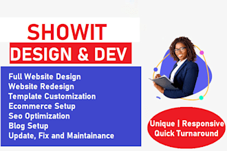 build, design and redesign your showit website