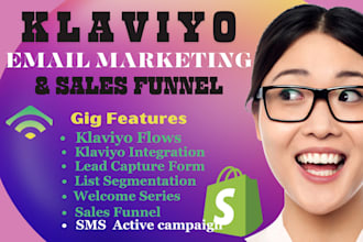 klaviyo email marketing sms campaign klaviyo shopify marketing sales funnel