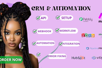 setup pipedrive CRM hubspot zoho crm automation workflows integrate pipelinepro