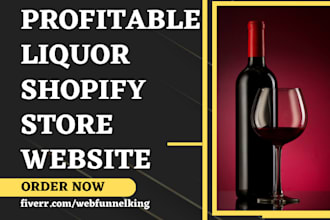 build liquor wine beverage grocery winery spirit coffee shopify store website